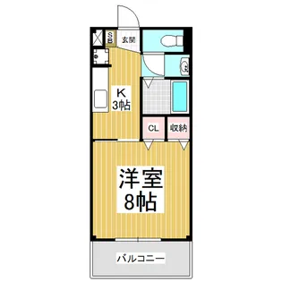 サープラス福岡【2階】の間取り