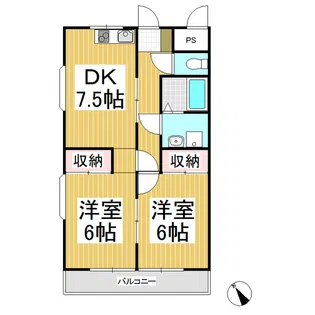 アダージョ2【2階】の間取り