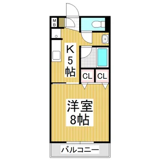ブリエアベニール【1階】の間取り