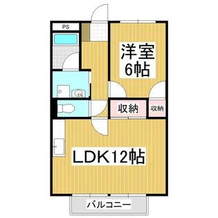 Surplus Twoサンライズ石川【1階】の間取り