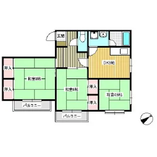 仲ノ町片桐屋ビル【3階】の間取り