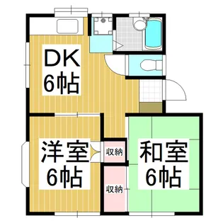 ハイツ唐沢2【2階】の間取り
