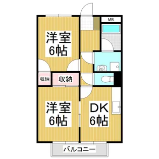 Surplus Twoパーシモン【1階】の間取り