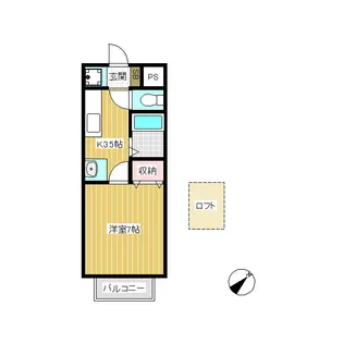 コーポあるば【3階】の間取り