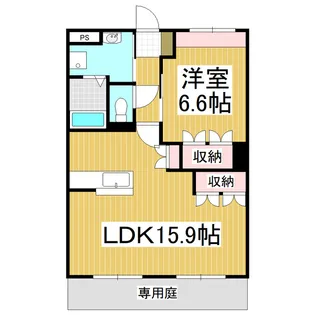 サンパレス高森【1階】の間取り