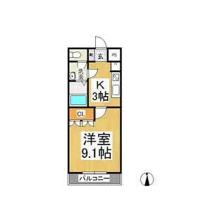 アメニティ・メゾン【1階】の間取り