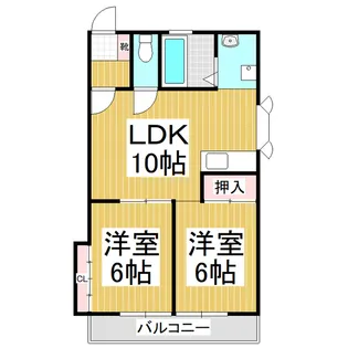 ハイツオネシス【2階】の間取り