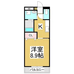 サンライズ北方【2階】の間取り