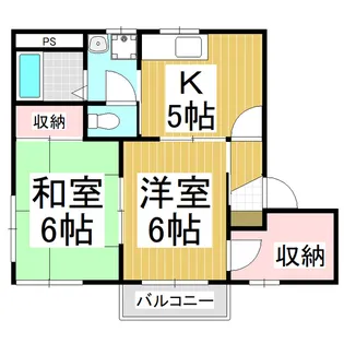 ディアス・中田B【1階】の間取り