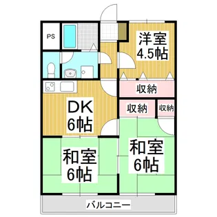 グリーンハイツ高羽【4階】の間取り