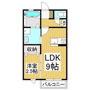 ベルメゾンマッハ1【2階】の間取り