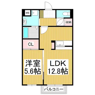 CurasionPalace【1階】の間取り