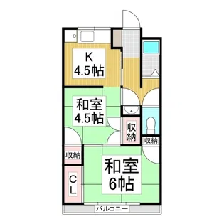 堀内アパート【2階】の間取り