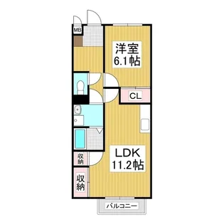 リアンノール【1階】の間取り