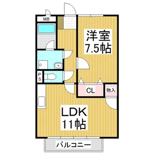 Surplus Oneサツミ【1階】の間取り