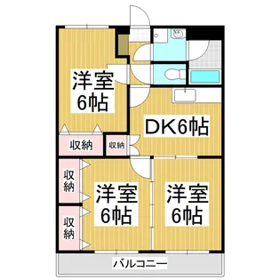 マンションよこた【1階】の間取り