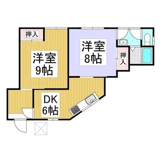 陽光ハイツ【1階】の間取り