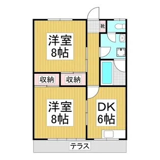 グリーンハイツ高森【1階】の間取り