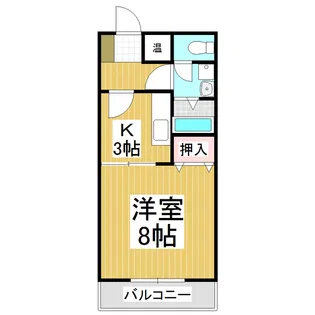 コーポ泉果苑【1階】の間取り