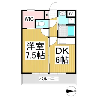 ベルメゾンW1【2階】の間取り