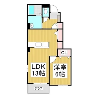 ルミナス桜瀬【1階】の間取り