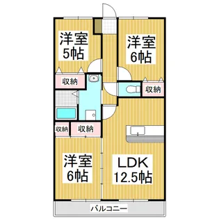プリマヴェーラ稲丘【3階】の間取り