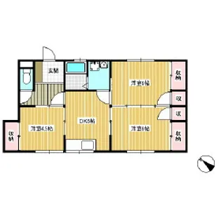 長谷川アパート【2階】の間取り