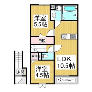 Maison noir【2階】の間取り
