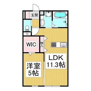 ever-shining白山【2階】の間取り