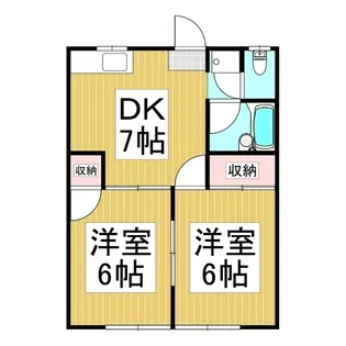 サンヒルズヒラサワ【1階】の間取り