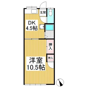 宮沢アパート(駒ヶ根)【1階】の間取り