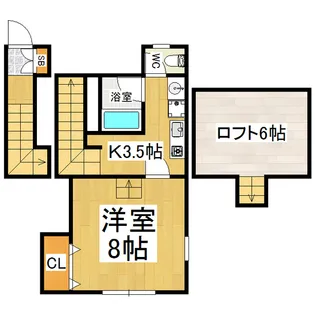 セーレム亀山【2階】の間取り