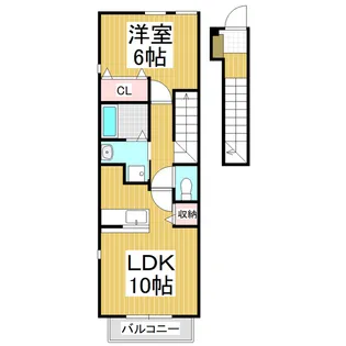 ヴィラ・ユーフォリア【2階】の間取り