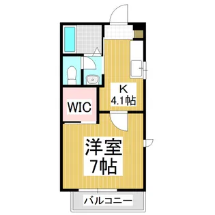 グランシード本庄【1階】の間取り