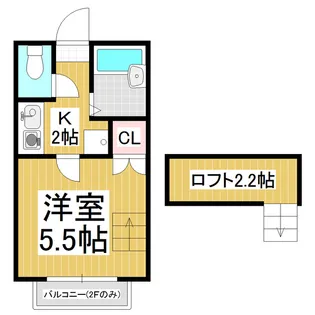 サニーヒル渚【2階】の間取り