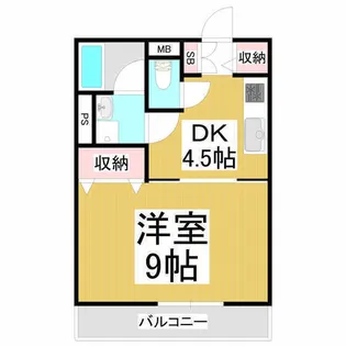 鎌田スカイ【1階】の間取り