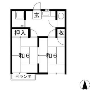 フォーブル米山【1階】の間取り