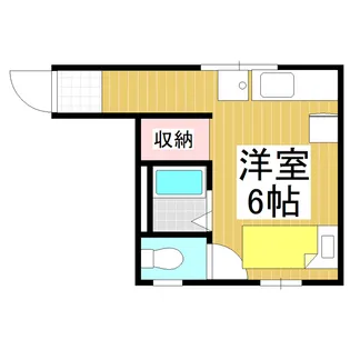 ハイツ入船【1階】の間取り