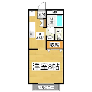 コミュニティータウンナガタ【2階】の間取り