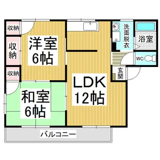 フレグランス花村【2階】の間取り