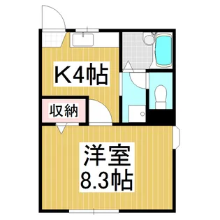 フレグランスあすかB棟【1階】の間取り