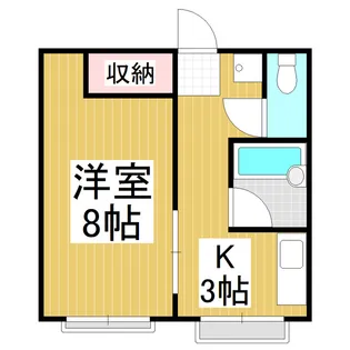 カーサフォレスタ【2階】の間取り