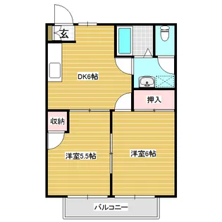 アメニティーあずみ野 A棟【2階】の間取り