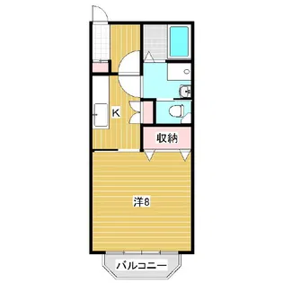 レジデンスヤマシチ A・B【2階】の間取り