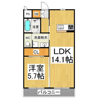 KFTマンション【1階】の間取り