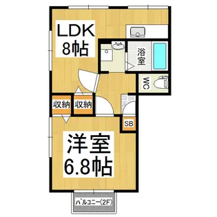 フレグランスオザワ【1階】の間取り