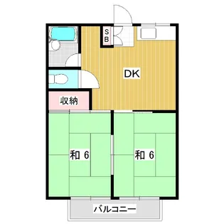 レジデンス筑摩【2階】の間取り