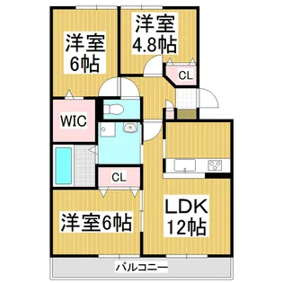 BLESTON ARUGA【2階】の間取り