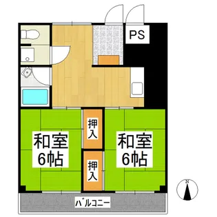 大京観光マンション402【4階】の間取り