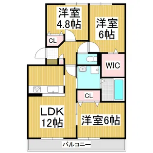 BLESTON ARUGA【3階】の間取り